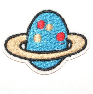 ÉCUSSON PATCH THERMOCOLLANT PLANÈTE COULEUR FUN CUSTOM EMOJI MODE - Picture 1 of 1