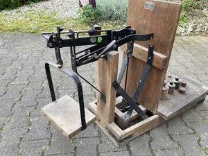 Neuwertige Sackwaage Kartoffelwaage Gewichtswaage bis 150kg mit Gewichten, Wagge - Bild 1 von 9