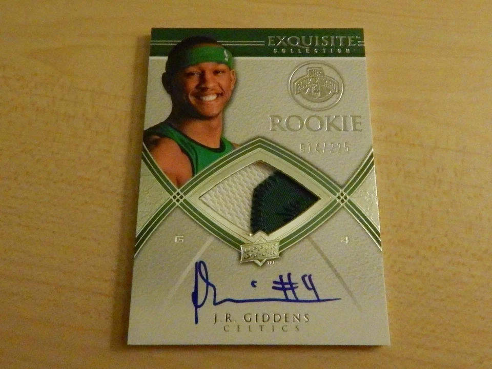 2008-09 EXQUISITE COLLECTION JR GIDDENS 2 CLR PATCH ON CARD AUTO #ED /225 - Image 1 of 1