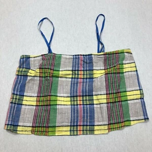 Urban Outfitters Womens Medium Multi Colored Cropped Top Spaghetti Straps F0 - Picture 1 of 9