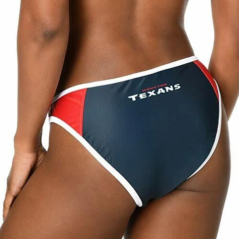 Forever Collectibles Women's Houston Texans Team Logo Swim Suit Bikini Bottom Cover