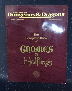 TSR AD&D 2° EDIZIONE LIBRO COMPLETO DI GNOMI E HALFLING *1° STAMPA - Foto 1 di 2