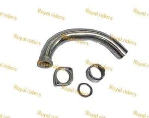 For Yamaha Rx125 Rx100 Rx135 Silencer Exhaust Bend Pipe Budget Chrome - Picture 1 of 5