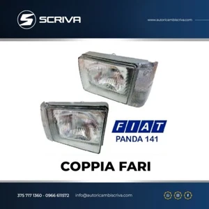 Coppia Fanale Anteriore DX e SX Lente Bianca Manuale Fiat Panda 141 1986 IN POI - Imagen 1 de 1
