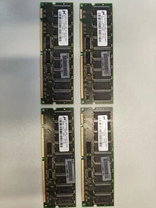 4x Micron Compaq 256 MB SDRAM 100MHz PC100-222-622R CL2 168-pin ECC RAM - Foto 1 di 2