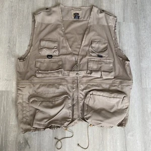 HUMVEE Vest Hunting Fishing Camping Safari Outdoor Khaki 14 Pockets Size 2XL - Picture 1 of 7