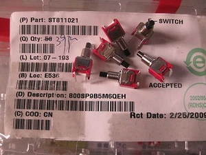 1x interruptores de botón 800SP9B5M6QEH 3A 120VAC o 28VDC hardware apagado (encendido) - Imagen 1 de 1