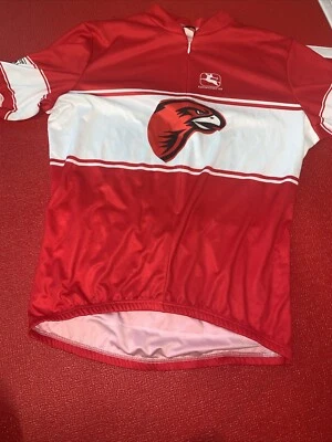 Giordana Men Red Pro Tour Time Graphics Cycling Jersey X-L Pre Owned - Image 1 of 4