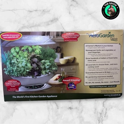Aerogarden Classic Indoor Hydroponic Garden System Countertop Herb Grow Kit - Image 1 of 4