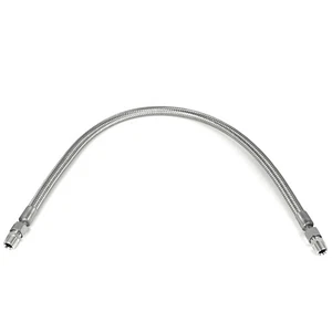 1/2" x 36" Stainless Steel Compressed Air Line Metal Flex Hose with NPT Adapters - Picture 1 of 5