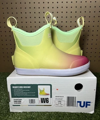 Bota de mujer Xtratuf amarilla Aurora talla 6 lluvia exterior Foto 1 de 4