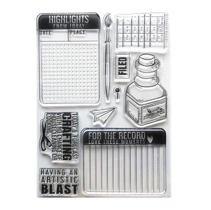 Elizabeth Craft Clear Stamps-Ink W/ Journaing Cards - Foto 1 di 1