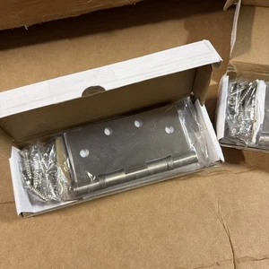 Paquete de 4 bisagras de latón macizo Emtek 9641515 4,5" X 4,5" 3,4 mm níquel satinado - Imagen 1 de 3