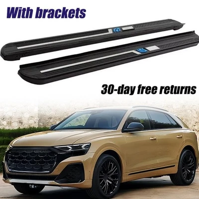 2Pcs Running Boards Nerf Bars Side Steps Fits for Audi Q8 2021-2026 - Image 1 of 4
