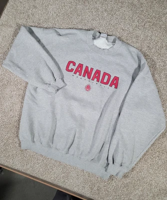 Vintage Nike Sweatshirt Size XL Gray Mens Canada Basketball Crewneck Swoosh Gym - Image 1 of 4