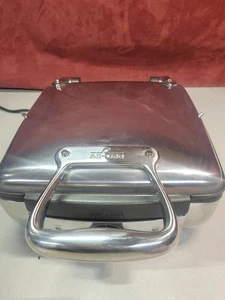 All Clad Waffle 4 Square Belgian Waffle Maker 6066 Stainless Steel - Picture 1 of 4
