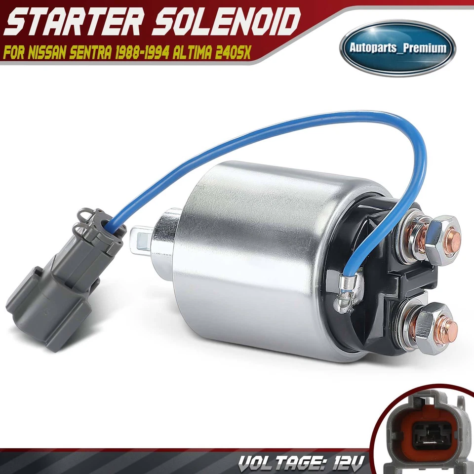 Interruptor solenoide de arranque 12V para Nissan Sentra 1988-1994 Altima 240SX 2,4 L 1,6 L Foto 1 de 4