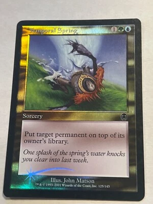 MTG - Temporal Spring - Apocalypse - Foil - LP - Magic the Gathering  - Image 1 of 2