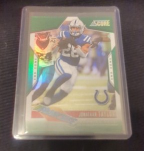 2023 Score Jonathan Taylor Colts The Franchise End Zone Green #14 2/6