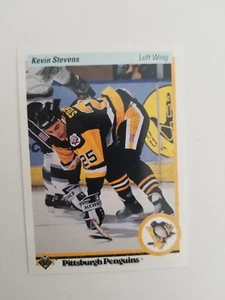 1990-91 Upper Deck #14 Kevin Stevens Pittsburgh Penguins Rookie - Bild 1 von 2