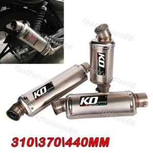 310\370\440mm Motorcycle Exhaust Tail Pipe 51mm Muffler Silecner with DB Killer - Picture 1 of 12