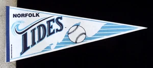 orig./Sharp!! 1993 NORFOLK TIDES *Minor Leagues BASEBALL PENNANT* New York Mets - Picture 1 of 3