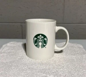 STARBUCKS 12 oz Siren Mermaid Logo White Ceramic Coffee Tea Mug Cup 2015 - Picture 1 of 4