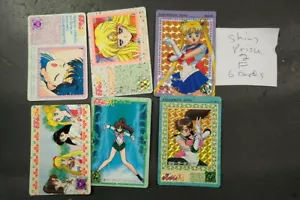F Prism Japanese Sailor Moon TOEI 6 Trading Cards Booster Packs Bandai HK Japan - Picture 1 of 1