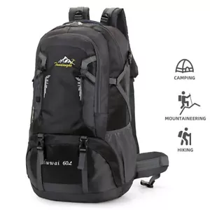 60L Herren Damen Rucksack Groß Wasserdicht Wanderrucksack Trekking Reiserucksack - Bild 1 von 21