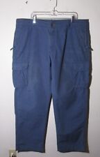 Men's L.L. BEAN Blue 8 Pocket Khaki Cargo Pants Size 42X34