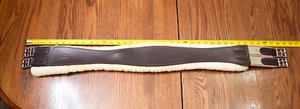 Beval, leather detachable sheepskin girth, brown, 38”/40”-  pony - Picture 1 of 6