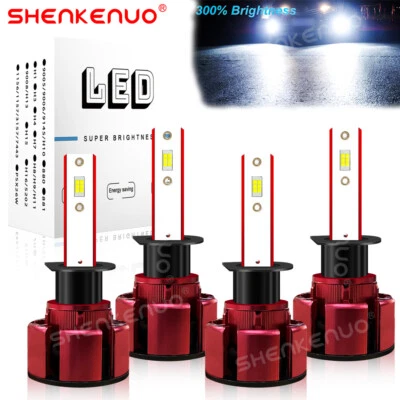 Combo de 4x faros LED de haz alto bajo 6000 k bombillas para Acura RSX 2002 2003 2004 Foto 1 de 4