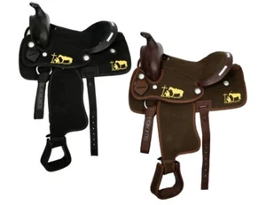 JUGENDSATTEL 12" Sitz Nylon Cordura mit betendem Cowboy LEICHT - Bild 1 von 3