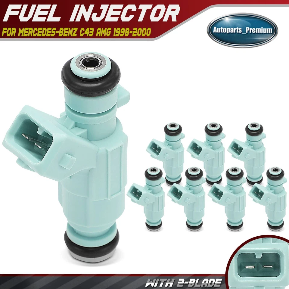 8x Inyector de combustible para Mercedes-Benz C43 AMG 1998-2000 E55 AMG ML55 AMG SLK55 AMG Foto 1 de 4