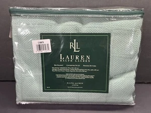 Ralph Lauren 100% Cotton Twin Blanket Waffle Pattern NIP - Picture 1 of 4
