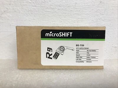 MicroSHIFT R9 Model BS-T09 Bar End Shifter Set 9 Speed For Shimano New In Box - Image 1 of 4