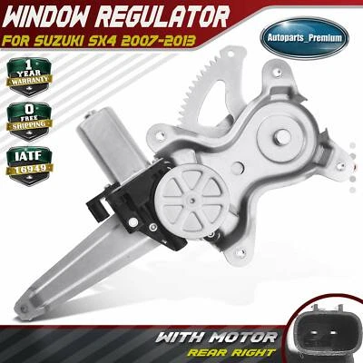Window Regulator with Motor for Suzuki SX4 2007-2013 Hatchback Sedan Rear Right - Image 1 of 4