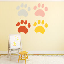 Colourful Paw Prints Dogs Cats Wall Decal Sticker Set WS-46651