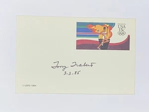 Tony Trabert Int. Tennis Hall of Fame Signed Autographed Post Card - Picture 1 of 1