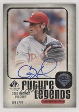 2008 SP Legendary Cuts Future Legends Signatures /99 Cole Hamels #FL-HA Auto