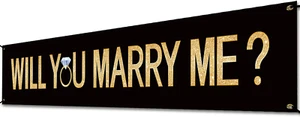 Proposal Banner Will You Marry Me Flower Banner Propose Decorations Supplies for - Picture 1 of 12