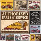 Motorcycle Motor Tin Sign Vintage Club Garage Art Decor Iron Paintings Plaques