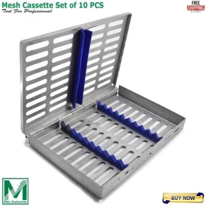 Dental Surgical Instrument Sterilization Cassette Tray Box – Holds 10 Tools - Picture 1 of 6