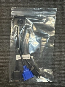 HP 409496-001 Local I/O SPS-CA SUV Diagnostic Cable 4 C3000 SPN:416003-001 KVM - Picture 1 of 3