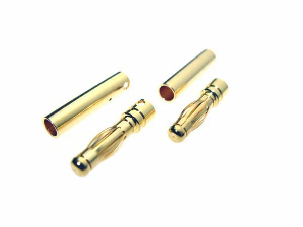 Racers Edge 4mm Bullet Connectors 2 Pair RCE2483L - Image 1 of 1