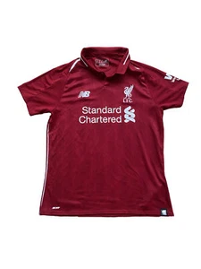New Balance Women’s Liverpool Football Soccer Red Home Shirt 2018/19 Size 12 - Picture 1 of 9