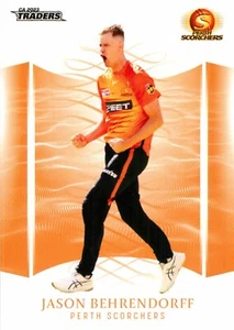 2023 2024 Perth Scorchers BBL Cricket TLA Traders Card - Jason Behrendorff - Picture 1 of 3