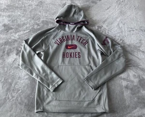 Nike Virginia Tech Hokies Spotlight Pullover Hoodie Mens Small Gray / Maroon - Picture 1 of 7