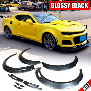 For Chevrolet Camaro 16UP Wide Matte Black Fender Flares Extra Body Wheel Arches