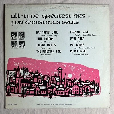 VARIOUS All-Time Greatest Hits For Christmas Seals 1963 Vinyl LP  - VG - Image 1 of 4